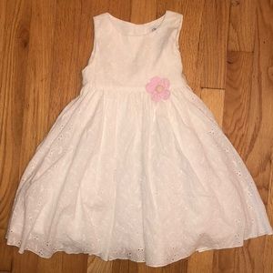Polly Finders white dress girls size 3T